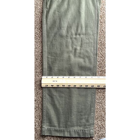 NWT Outerknown Sz 28 Olive Green Utility Military Organic Ctn Wide Leg Pockets - Picture 12 of 12